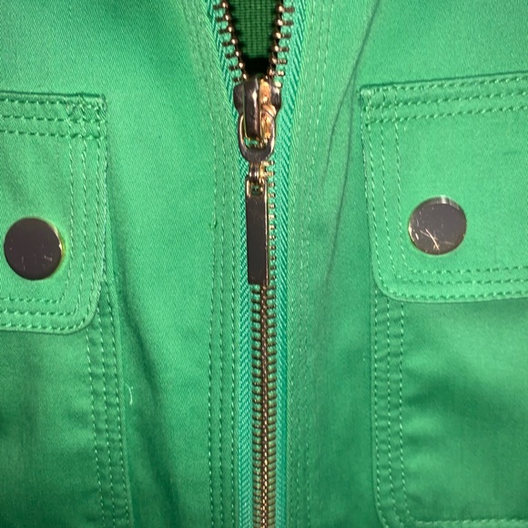 Peter Nygard Women's Size S Petite Lime Green Zip - Picture 5 of 7